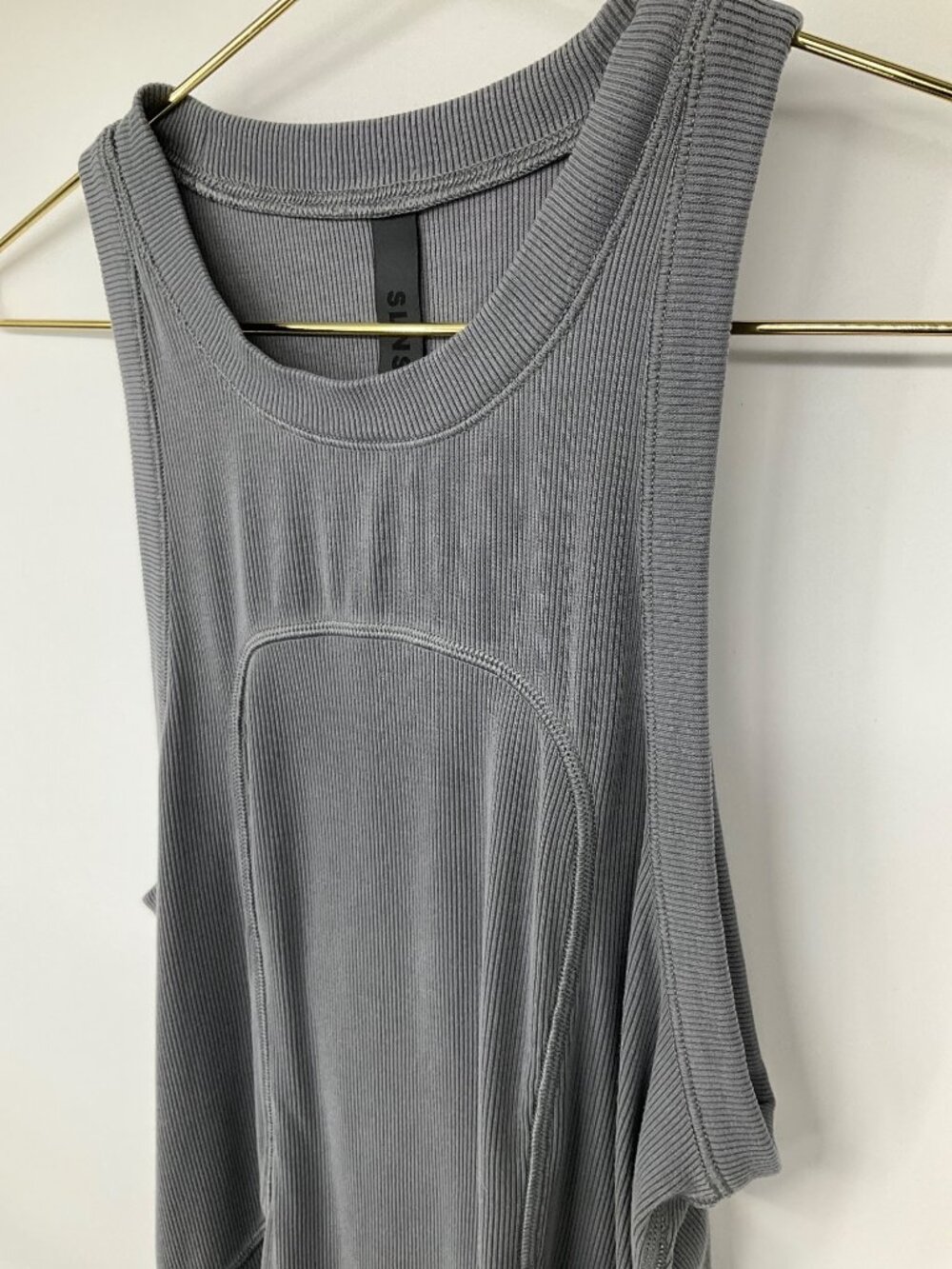 Lululemon Ribbed Modal Sleeveless Tank SLNSH Collection Grey size 6 - Picture 4 of 9